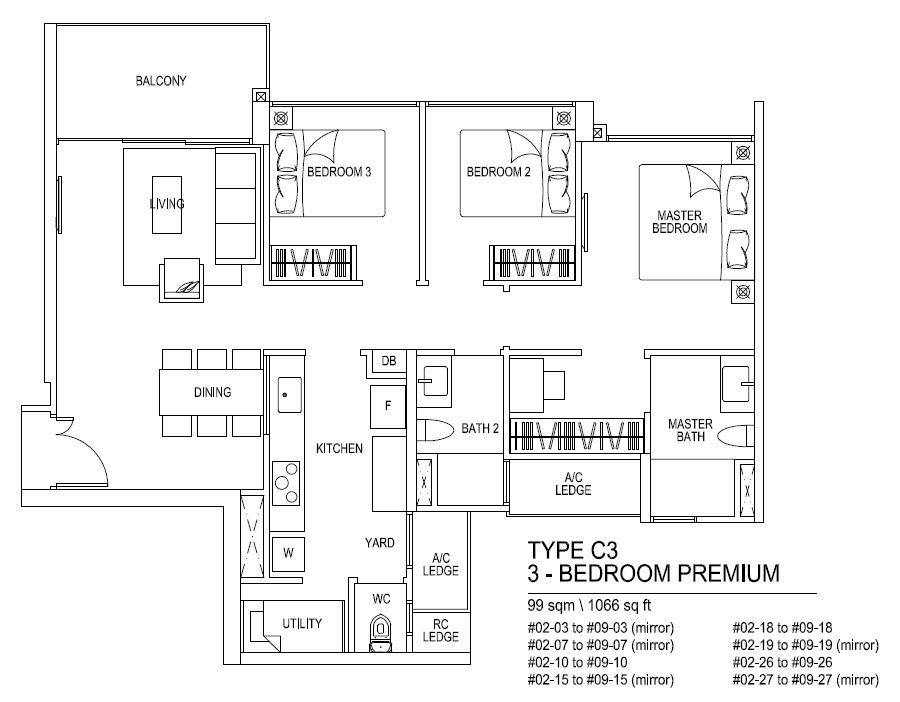 Bellewoods EC 3 Bedroom Premium
